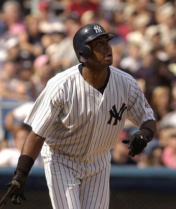 Bernie Williams get his biggest hit of the year in the seventh